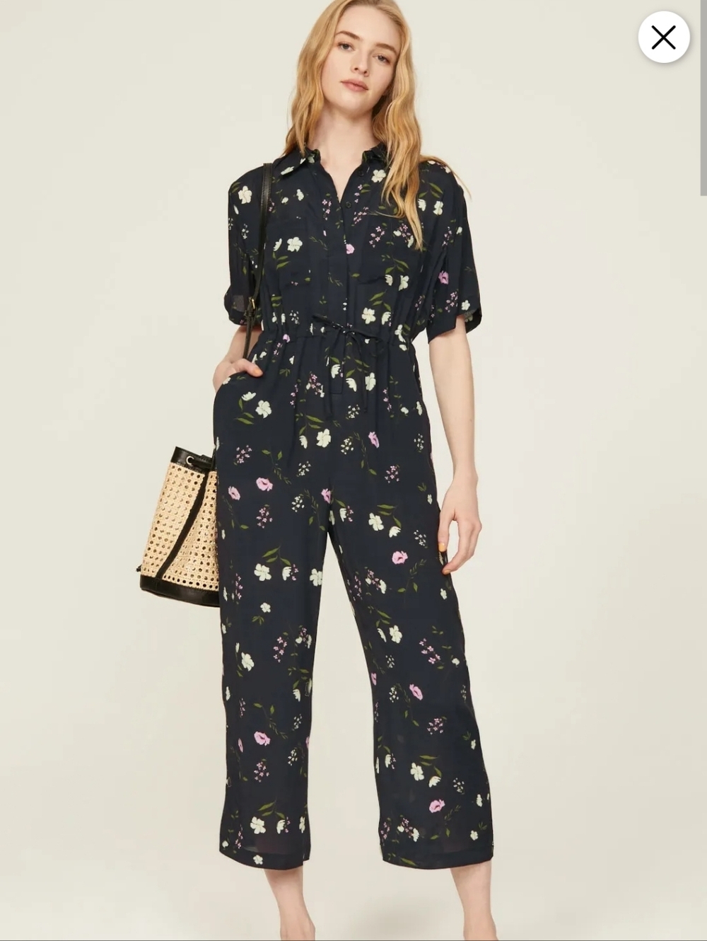 Thakoon Collared Jumpsuit Viscose  Size 6 MSRP $370